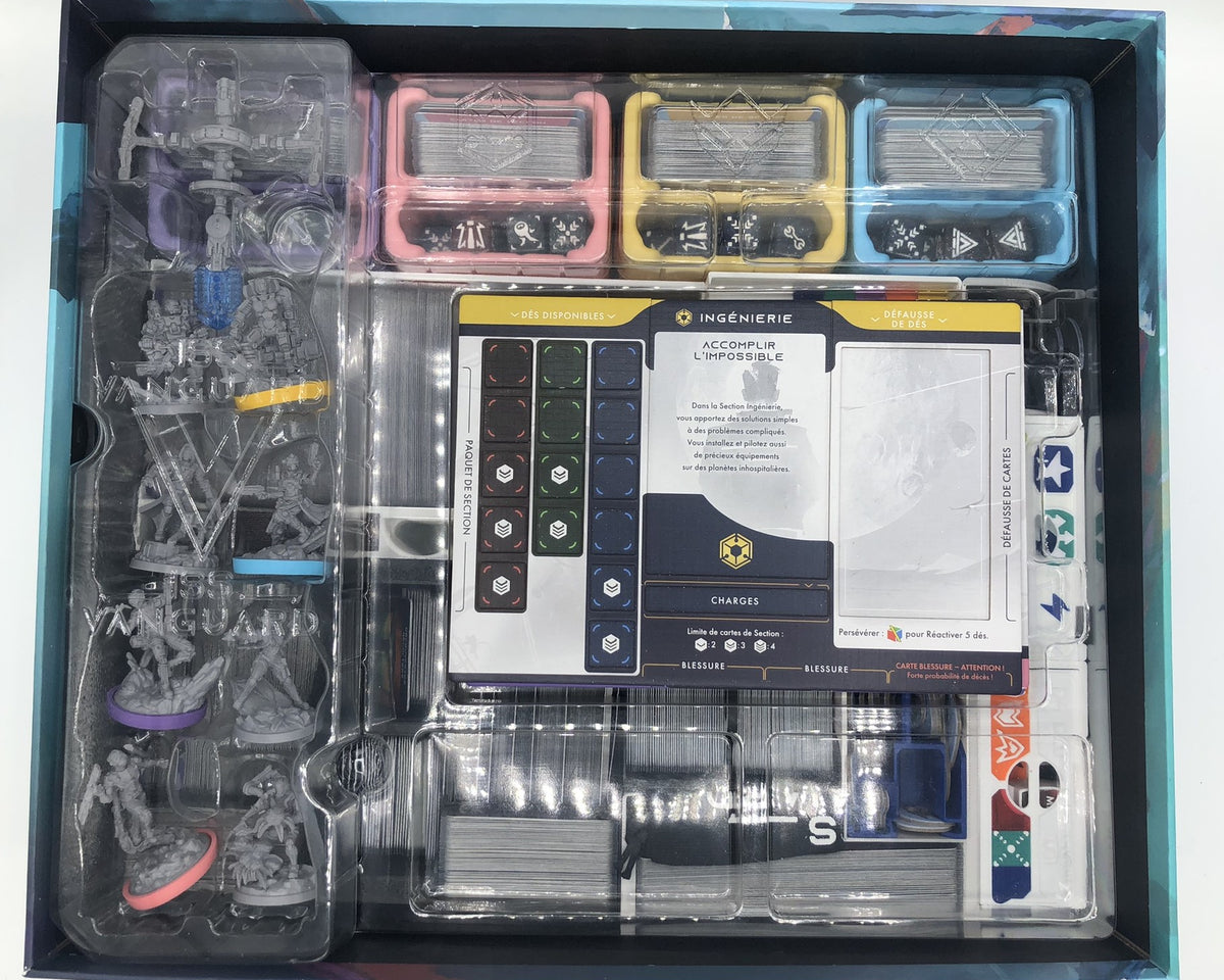 Complément d'Insert pour ISS Vanguard - Compatible Sections du Jeu de Base et Cartes Sleevées