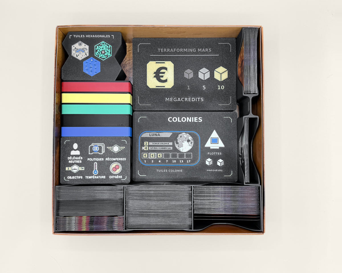 Insert pour Terraforming Mars – Rangement intégral pour boite de base