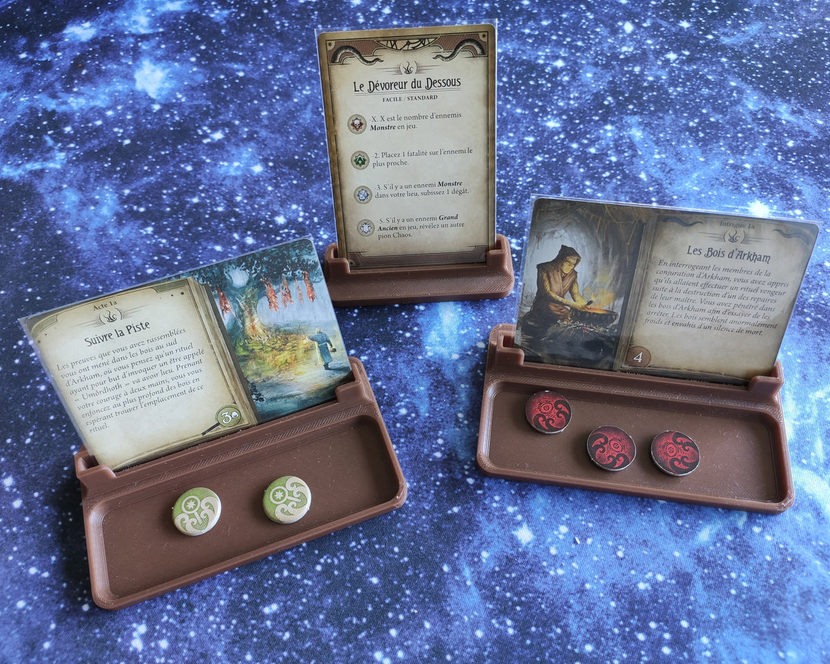 Support pour cartes Acte, Intrigue et Scénario pour Horreur à Arkham : Le Jeu de Cartes