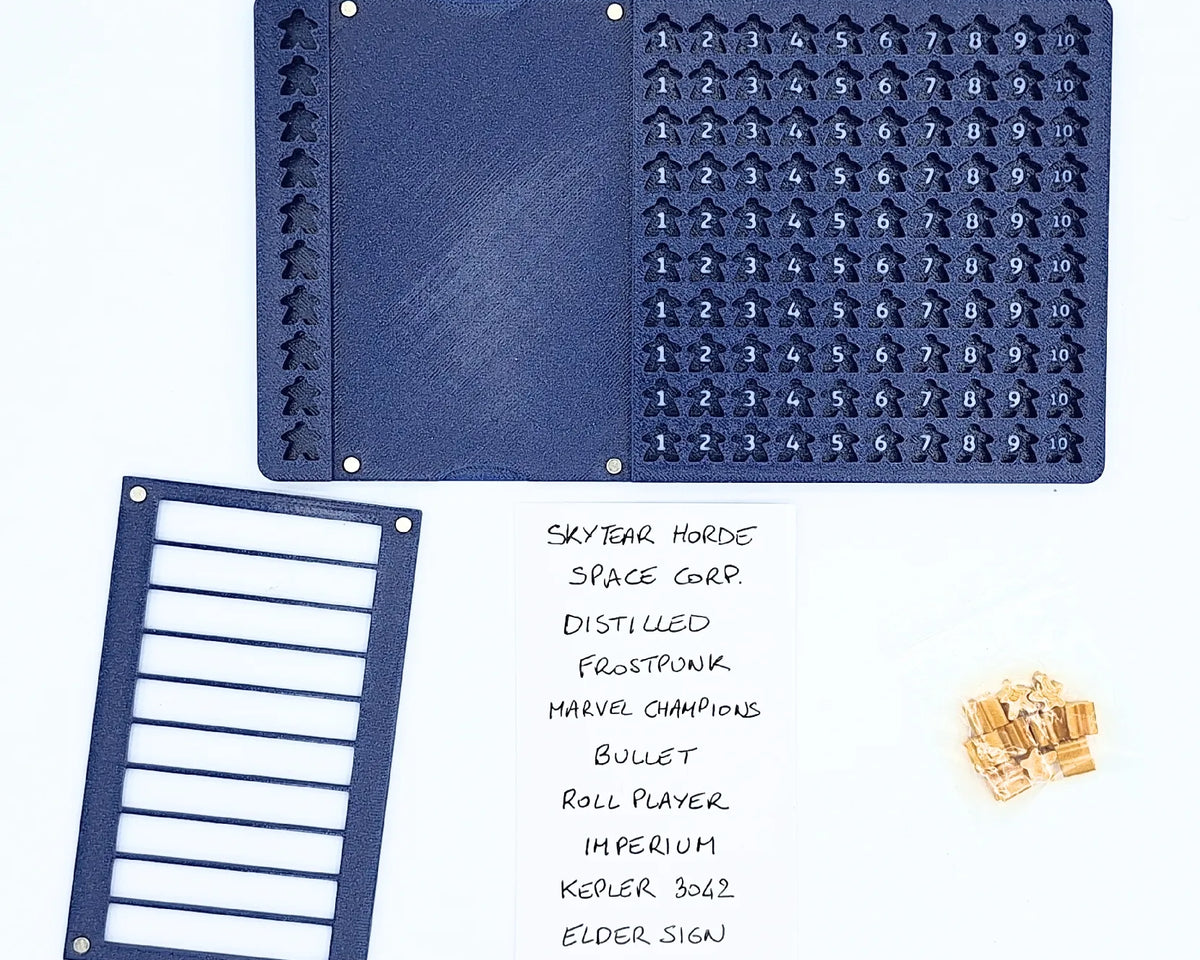 Board Game Challenge 10 x 10 – Tableau de suivi des parties