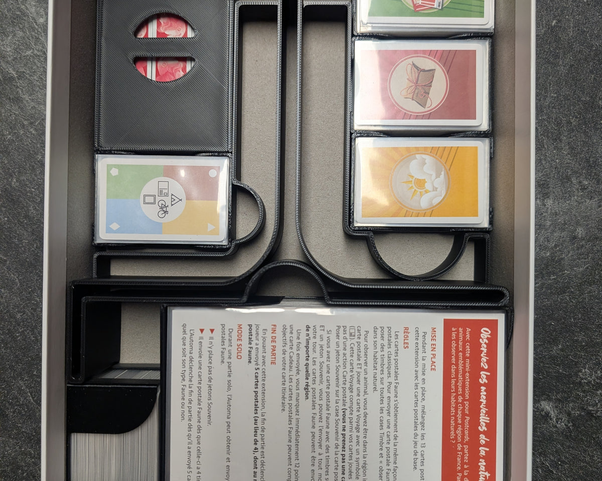 Insert pour Postcards compatible Extensions et Jetons deluxe