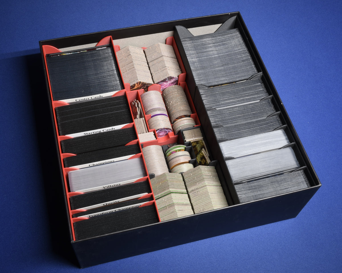 Rangement des cartes et jetons Ascension Tactics et Inferno