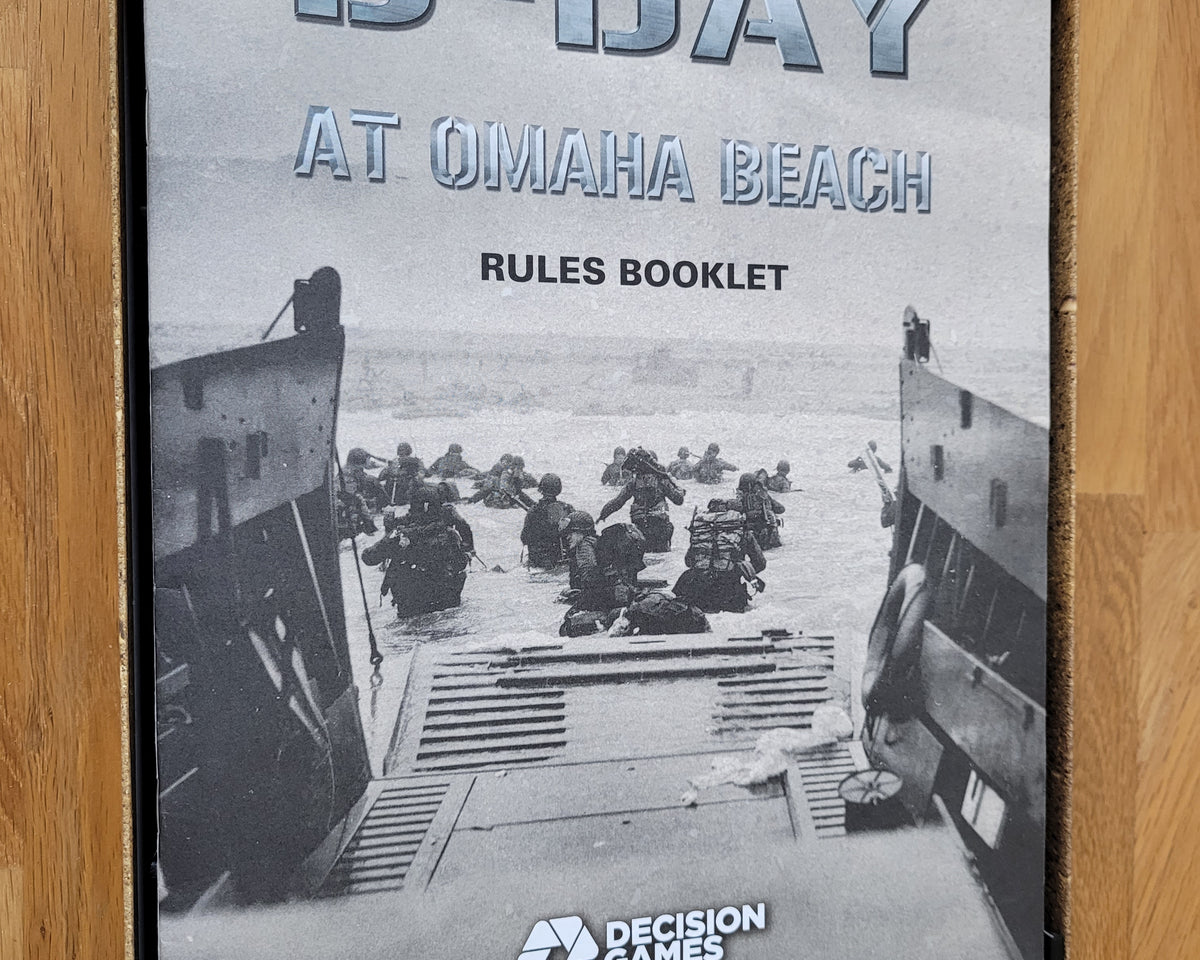 Livret de règles rangé dans la boîte D-Day at Omaha Beach