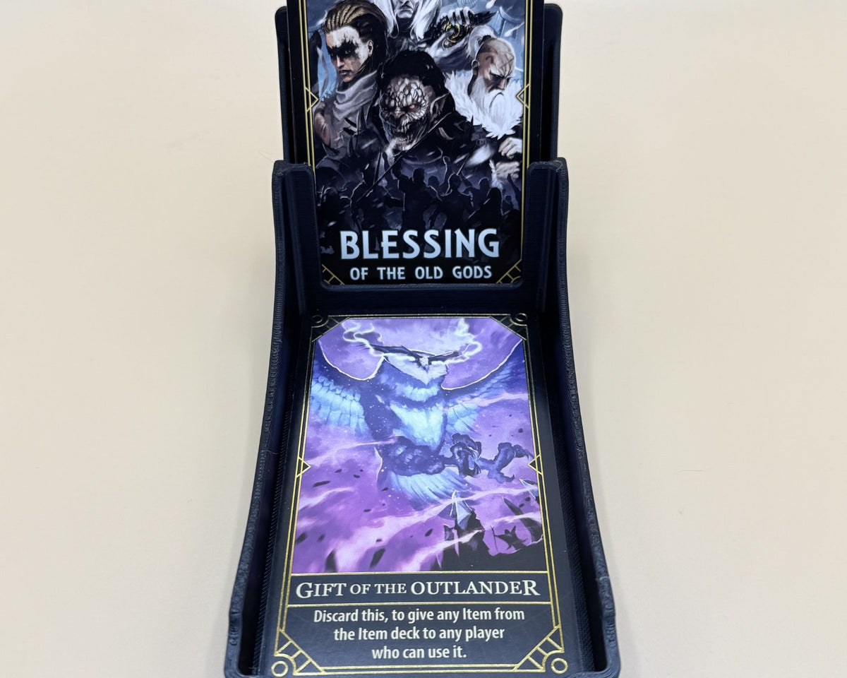 Porte-cartes Tarot avec pioche et défausse visible
